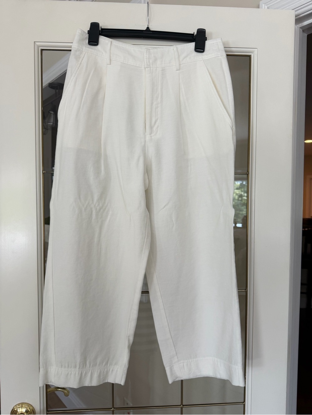 ANTONIO MELANI White Wide-Leg Chinos